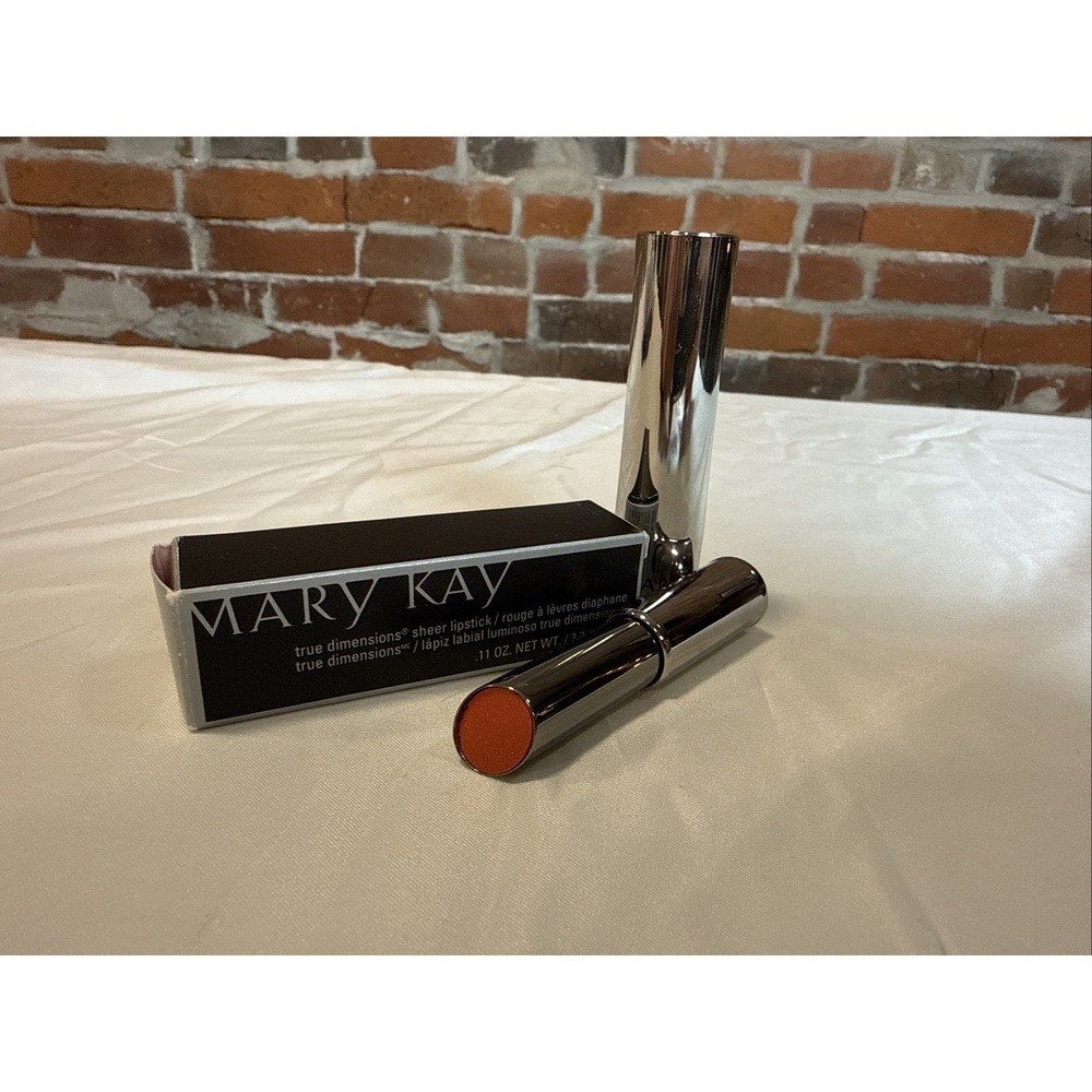New In Box Mary Kay True Dimensions Sheer Lipstick Arctic Apricot Full Size